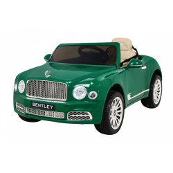 Masinuta electrica Bentley Mulsanne, 2 motoare, roti spuma EVA, verde