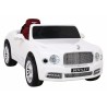 Masinuta electrica Bentley Mulsanne, 2 motoare, roti spuma EVA, alb