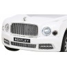 Masinuta electrica Bentley Mulsanne, 2 motoare, roti spuma EVA, alb
