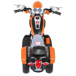 Motocicleta electrica Chopper, sport, 6V,14000RPM, 6V/4,5Ah, roti plastic, lumini, muzica, 92 x 34 x 63 cm