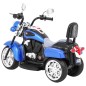 Motocicleta sport Chopper, 6V/4,5Ah, 6V, roti plastic, schimbator, lumina LED, butoane muzica si sunete, capacitate 30 kg