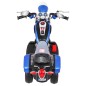 Motocicleta sport Chopper, 6V/4,5Ah, 6V, roti plastic, schimbator, lumina LED, butoane muzica si sunete, capacitate 30 kg