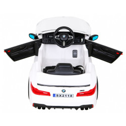 Masinuta electrica BMW M5, sport, DRIFT, 2x12V, 3 viteze, roti spuma EVA, LED, melodii, 126x73x53cm