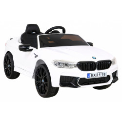 Masinuta electrica BMW M5, sport, DRIFT, 2x12V, 3 viteze, roti spuma EVA, LED, melodii, 126x73x53cm