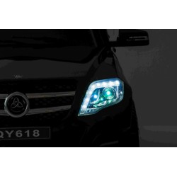 Masinuta electrica Mercedes, sport, 2x35W, 3 viteze, buton stop, suspensie spate, lumina LED, melodii, MP3, AUX, SD, USB