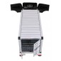 Camion cu semiremorca, 12V, roti spuma EVA, faruri LED, buton STOP, melodii, USB, 175x49x76cm