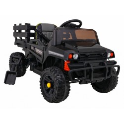 Masinuta electrica Farmer Pick-Up, 2 motoare, roti spuma EVA, negru