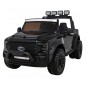 Masinuta electrica Ford Super Duty, 4 motoare, 2 locuri, roti spuma EVA, negru