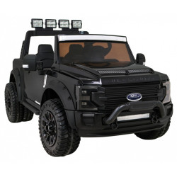 Masinuta electrica Ford Super Duty, 4 motoare, 2 locuri, roti spuma EVA, negru