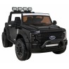Masinuta electrica Ford Super Duty, 4 motoare, 2 locuri, roti spuma EVA, negru