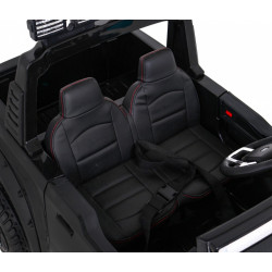 Masinuta electrica Ford Super Duty, 4 motoare, 2 locuri, roti spuma EVA, negru