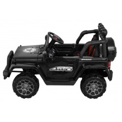Masinuta electrica off-road full time, 4 motoare, roti EVA, negru