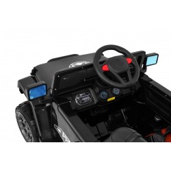 Masinuta electrica off-road full time, 4 motoare, roti EVA, negru