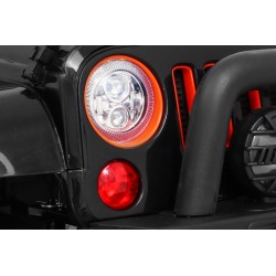 Masinuta electrica off-road full time, 4 motoare, roti EVA, negru
