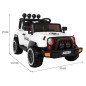 Masinuta electrica 4x4, roti spuma EVA 2 locuri, alb Masinuta electrica 4x4, roti spuma EVA 2 locuri, alb
