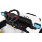 Masinuta electrica 4x4, roti spuma EVA 2 locuri, alb Masinuta electrica 4x4, roti spuma EVA 2 locuri, alb