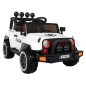 Masinuta electrica 4x4, roti spuma EVA 2 locuri, alb Masinuta electrica 4x4, roti spuma EVA 2 locuri, alb