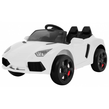 Masinuta electrica sport, 2x12V, 2 locuri, roti EVA, suspensii fata spate, muzica, AUX, MP3, SD, USB, centura de siguranta