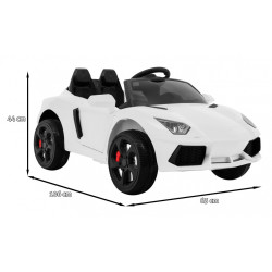 Masinuta electrica sport, 2x12V, 2 locuri, roti EVA, suspensii fata spate, muzica, AUX, MP3, SD, USB, centura de siguranta