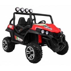 Masinuta electrica Buggy, 4x4, Bluetooth, 2 locuri, rosu/negru