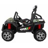 Masinuta electrica Grand Buggy 4x4 LIFT STRONG, 4 motoare, 2 locuri, roti spuma EVA, Bluetooth, Army, negru