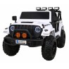 Masinuta electrica GRAVITY Strong, 2 motoare, roti spuma EVA, 2 locuri, alb