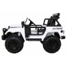 Masinuta electrica GRAVITY Strong, 2 motoare, roti spuma EVA, 2 locuri, alb