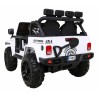 Masinuta electrica GRAVITY Strong, 2 motoare, roti spuma EVA, 2 locuri, alb