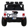 Masinuta electrica GRAVITY Strong, 2 motoare, roti spuma EVA, 2 locuri, alb