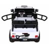 Masinuta electrica GRAVITY Strong, 2 motoare, roti spuma EVA, 2 locuri, alb