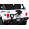 Masinuta electrica GRAVITY Strong, 2 motoare, roti spuma EVA, 2 locuri, alb