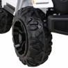 Masinuta electrica GRAVITY Strong, 2 motoare, roti spuma EVA, 2 locuri, alb