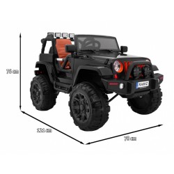Masinuta electrica All Terrain, off road, roti spuma EVA, USB, lumini LED, muzica, radio FM, 121x78x76cm