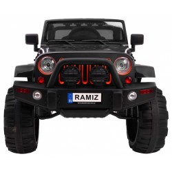 Masinuta electrica All Terrain, off road, roti spuma EVA, USB, lumini LED, muzica, radio FM, 121x78x76cm