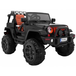 Masinuta electrica All Terrain, off road, roti spuma EVA, USB, lumini LED, muzica, radio FM, 121x78x76cm