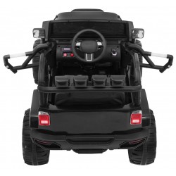 Masinuta electrica All Terrain, off road, roti spuma EVA, USB, lumini LED, muzica, radio FM, 121x78x76cm