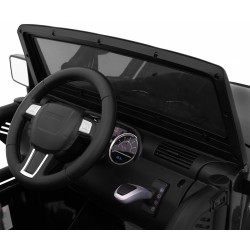 Masinuta electrica All Terrain, off road, roti spuma EVA, USB, lumini LED, muzica, radio FM, 121x78x76cm