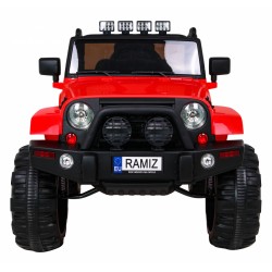 Masinuta electrica All Terrain, off road, roti spuma EVA, mod educativ, LED, MP3, USB, radio FM, 121x78x76cm