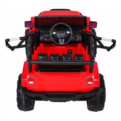 Masinuta electrica All Terrain, off road, roti spuma EVA, mod educativ, LED, MP3, USB, radio FM, 121x78x76cm
