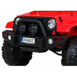 Masinuta electrica All Terrain, off road, roti spuma EVA, mod educativ, LED, MP3, USB, radio FM, 121x78x76cm