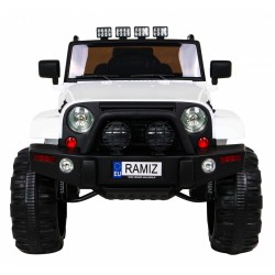 Masinuta electrica All Terrain, off road, roti spuma EVA, mod educativ, lumini LED, MP3, radio FM, 121x78x76cm