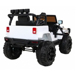 Masinuta electrica All Terrain, off road, roti spuma EVA, mod educativ, lumini LED, MP3, radio FM, 121x78x76cm