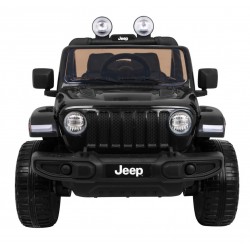 Masinuta electrica Jeep Wrangler Rubicon, off road, 12V, 2 scaune, roti spuma EVA, lumini LED, radio, 126x70x80cm