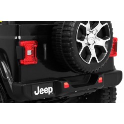 Masinuta electrica Jeep Wrangler Rubicon, off road, 12V, 2 scaune, roti spuma EVA, lumini LED, radio, 126x70x80cm