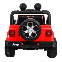 Masinuta electrica Jeep Wrangler Rubicon, off road, 12V, 2 scaune, roti spuma EVA, lumini LED, MP3, 126x70x80cm