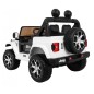 Masinuta electrica Jeep Wrangler Rubicon, tip off road, 12V, 2 scaune, roti spuma EVA, lumini, muzica, 126x70x80cm