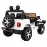 Masinuta electrica Jeep Wrangler Rubicon, tip off road, 12V, 2 scaune, roti spuma EVA, lumini, muzica, 126x70x80cm