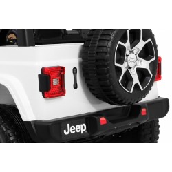 Masinuta electrica Jeep Wrangler Rubicon, tip off road, 12V, 2 scaune, roti spuma EVA, lumini, muzica, 126x70x80cm