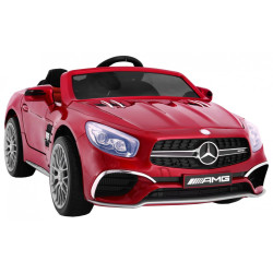 Masinuta electrica Mercedes AMG SL65, sport, 12V, control telecomanda, LED, roti spuma EVA, 3 viteze, MP3, 120x71x49cm