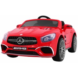 Masinuta electrica Mercedes AMG SL65, 2 motoare, roti spuma EVA, 2 locuri, rosu